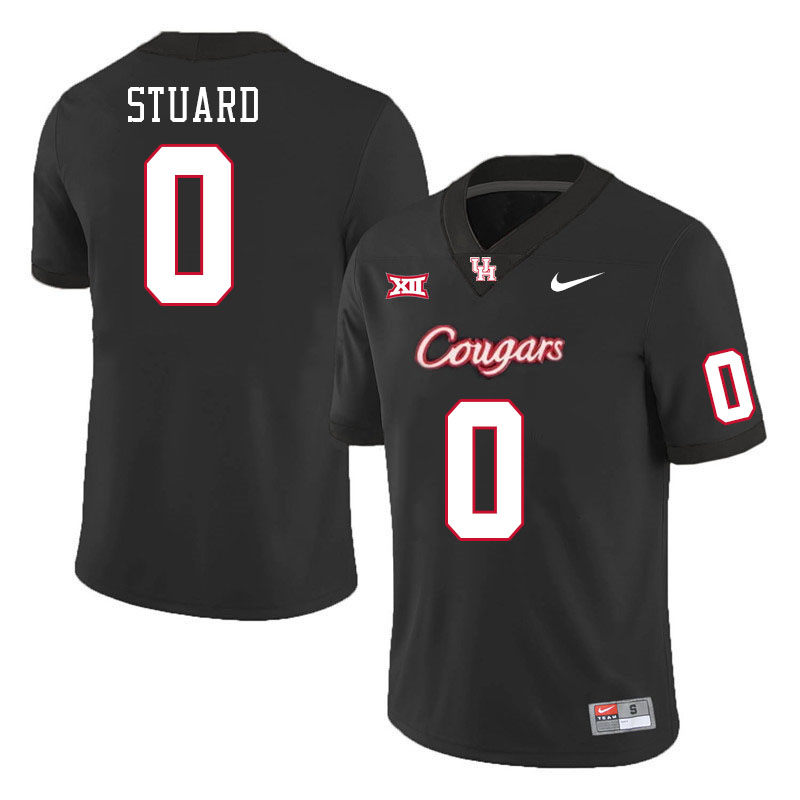 Houston Cougars #0 Grant Stuard College Football Jerseys Stitched Sale-Black